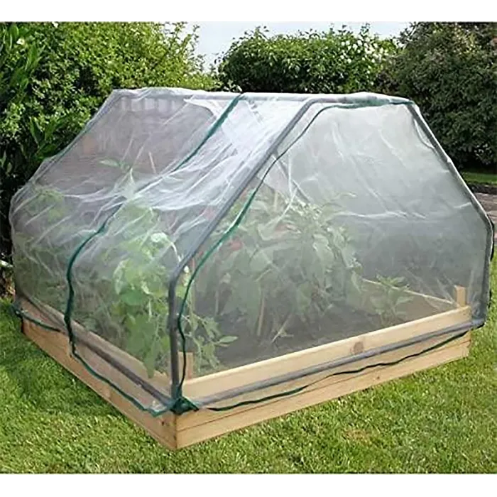 1m Square Cloche Raised Bed Insect Net Cover