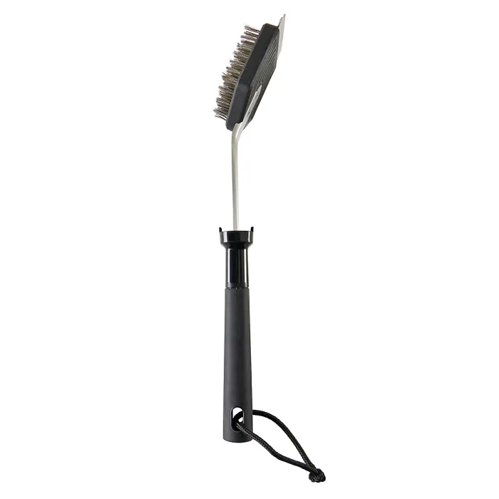 GoodHome 2 in 1 Graphite Silver effect Stainless steel Grill cleaning brush