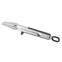 GoodHome Silver effect Plastic & stainless steel Grill tongs