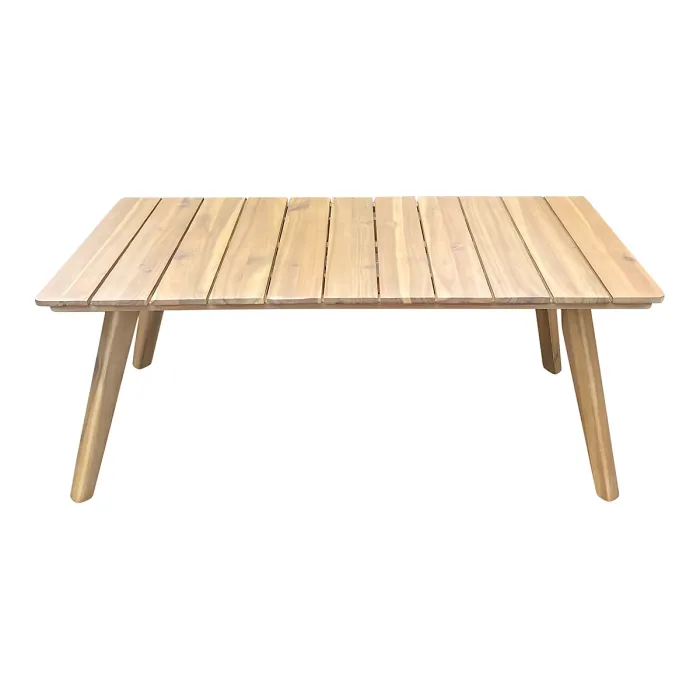 GoodHome Vitello Matt Grey & Natural 4 Seater Coffee set