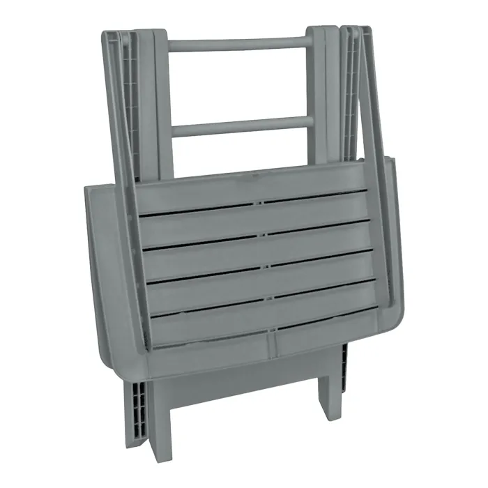 Bonau Grey Plastic 2 seater Dining set