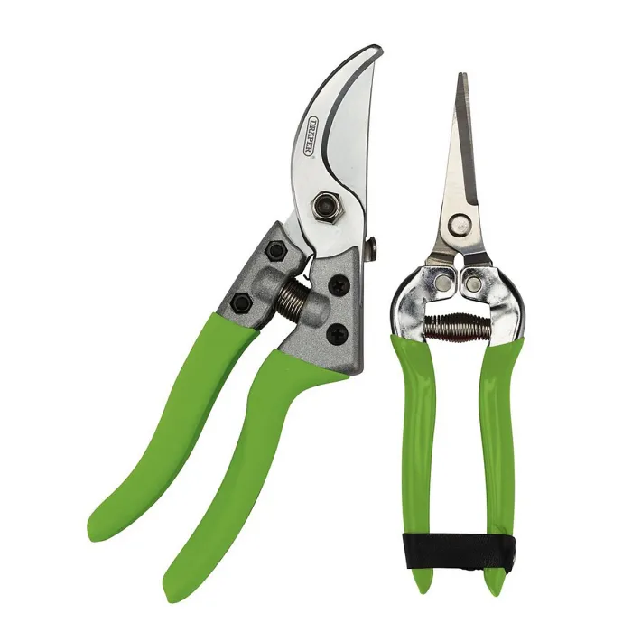 Draper Bypass Pruner & Flower Shears, Set of 2 Garden Secateurs