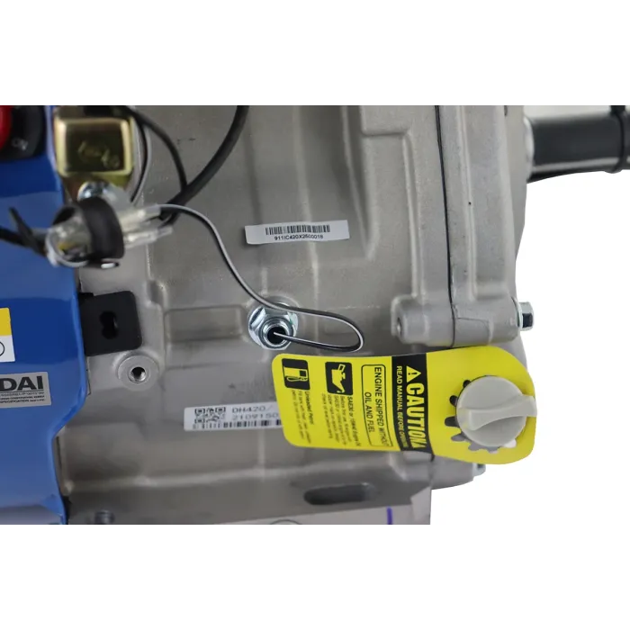 Hyundai 457cc 15hp 25mm Electric-Start Horizontal Straight Shaft Petrol Replacement Engine 4-Stroke OHV IC460XE-25