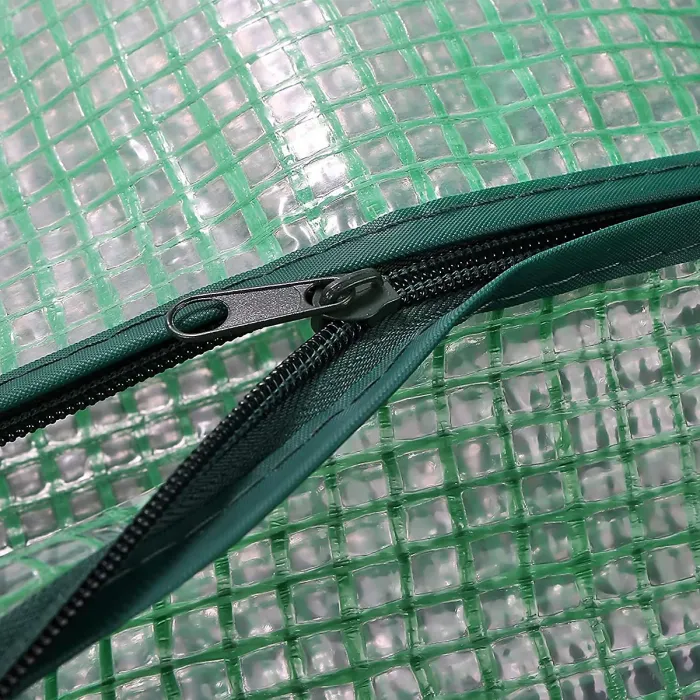 Taylor & Brown 4 Tier Mini Greenhouse, Reinforced Green PE Cover, Steel Frame, Outdoor Garden Plant Grow House, 69x49x160cm