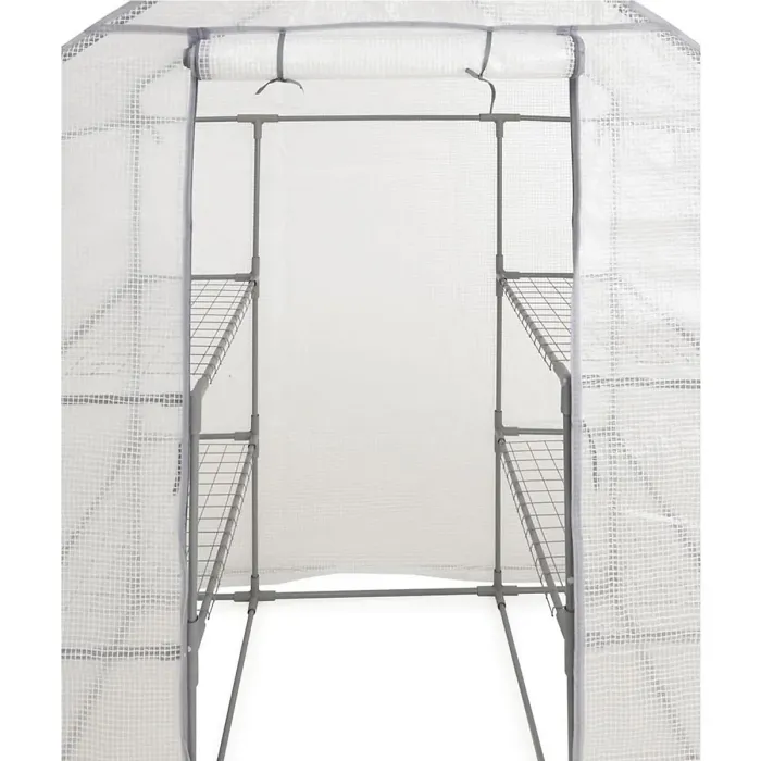 Taylor & Brown Walk In Greenhouse Cover Heavy Duty Replacement Spare Reinforced White PE Growhouse Cover143x73x195cm COVER ONLY
