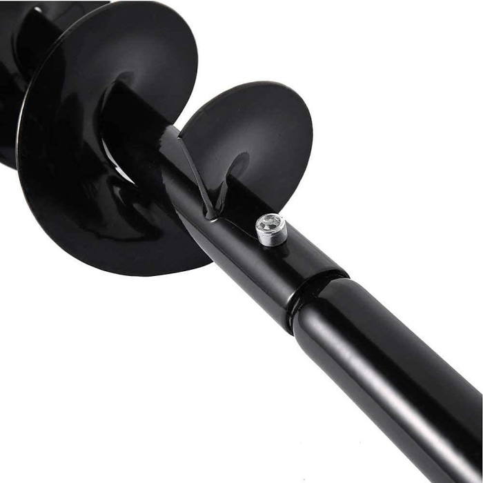 Taylor & Brown Manual Hand Drill, 10CM Spiral Steel Earth Auger for Bulb Planting, Garden Fence Posts & Ground Digging