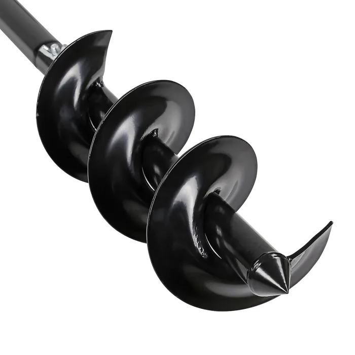 Taylor & Brown Manual Hand Drill, 10CM Spiral Steel Earth Auger for Bulb Planting, Garden Fence Posts & Ground Digging