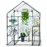 Taylor & Brown Clear PVC Cover for WalkIn Greenhouse, 143x73x195cm, Replacement Spare for Plant/Grow Houses, Cold Frames