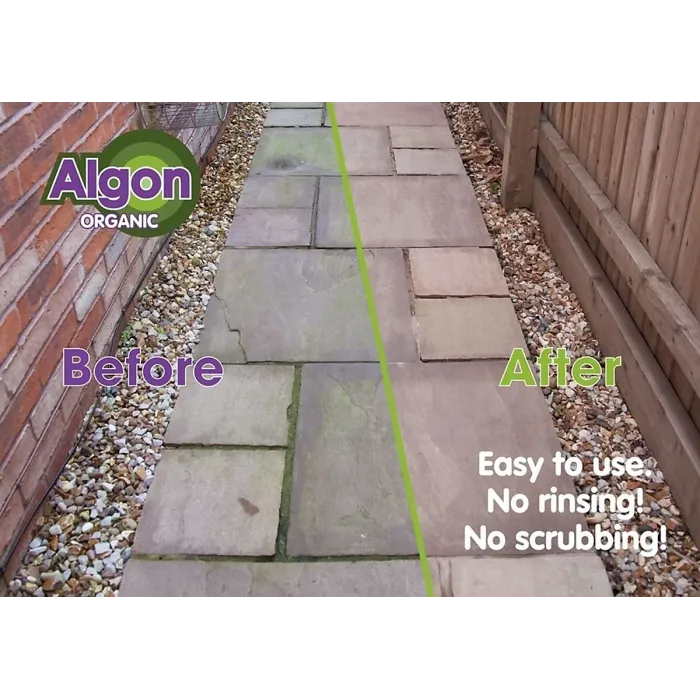 Algon Organic Path Patio Decking Cleaner Concentrated Formula Pet Safe 2.5L