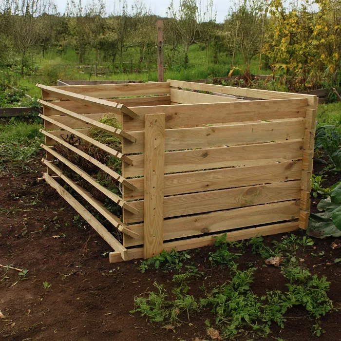 Primrose Outdoor Easy Load Wooden Compost Bin Extra Large 897 Litres