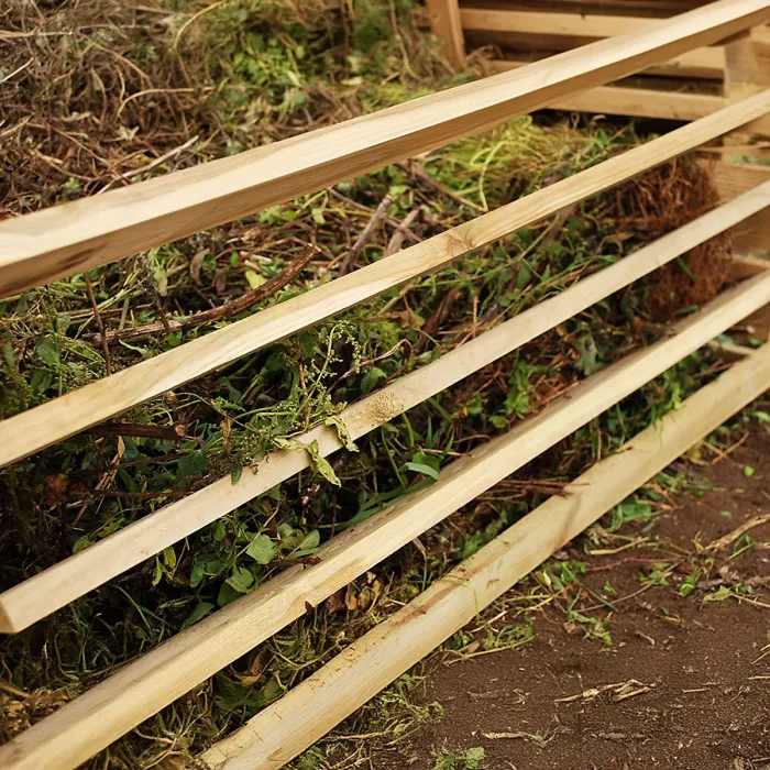 Primrose Outdoor Slatted Wooden Composter Large Natural Compost Bin 718 Litres
