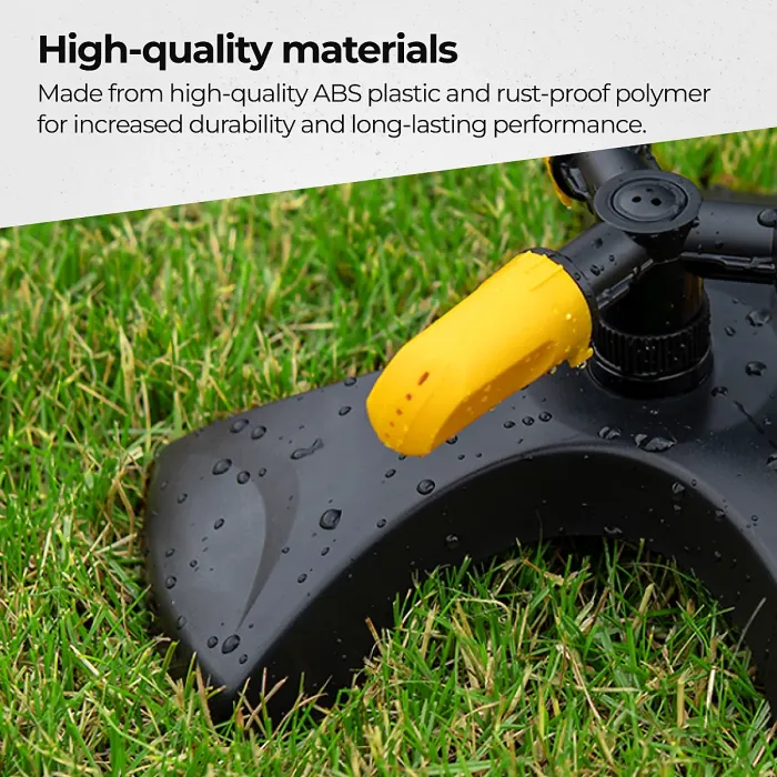 TOUGH MASTER Revolving 3 arm sprinkler 360 degree 3-arm grass lawn automatic watering sprinklers