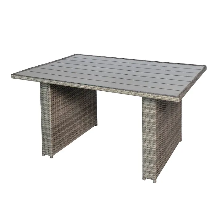 Venice Rattan 8 Seater Corner Set with High Table for Garden Patio