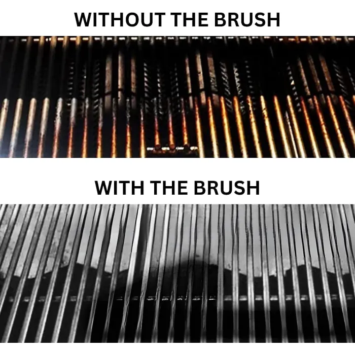 20cm 2in1 BBQ Brush And Heavy Duty Scraper Barbecue Cleaner Tools