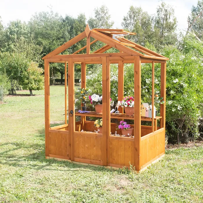 Shire Holkham 6x4 Wooden Apex Greenhouse