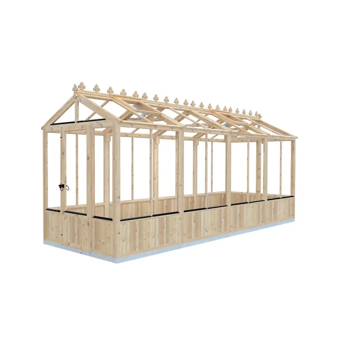 Shire Holkham 16x6 Wooden Apex Greenhouse