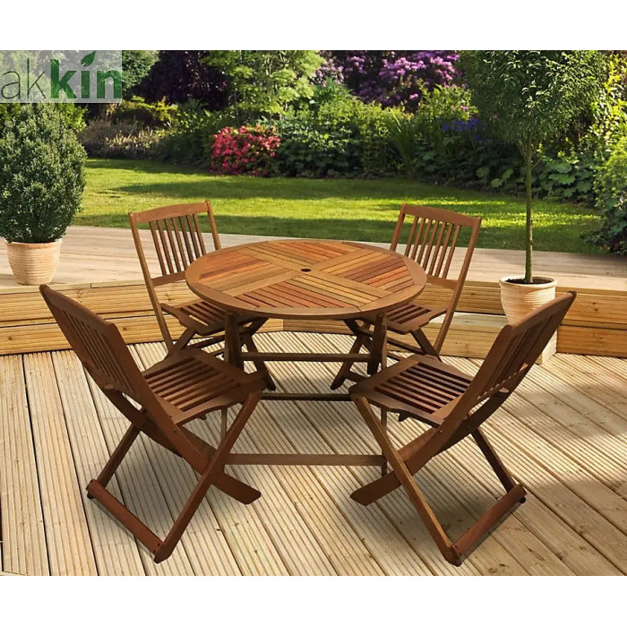 Buckingham Wooden 5 Piece Outdoor Dining Set