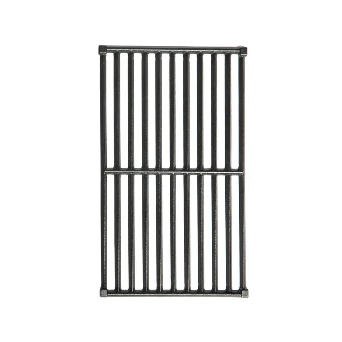 CosmoGrill Cast Iron Grates Griddles Platinum Stainless Steel & Premium Black BBQ - 41.5cm(L) x 18cm(W)