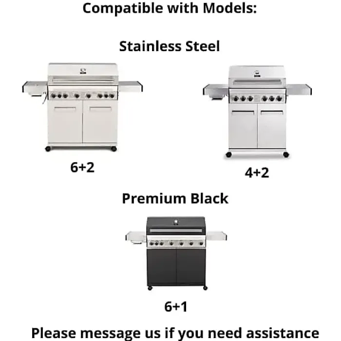 CosmoGrill Sear Burner for Platinum Stainless Steel & Premium Black Barbecues