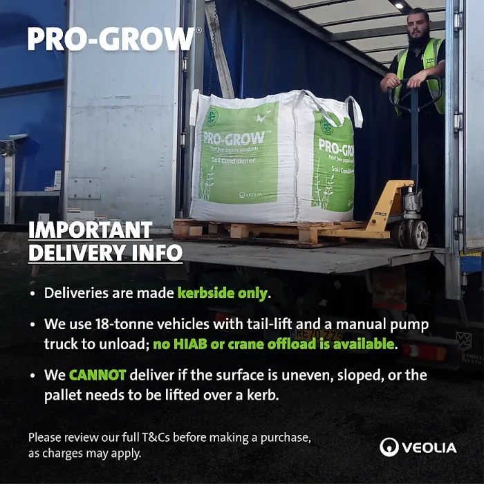 Pro-Grow 1460L Potting & Container Compost Bulk Bag: Peat-free soil for planting pots, tubs, general garden use & landscaping