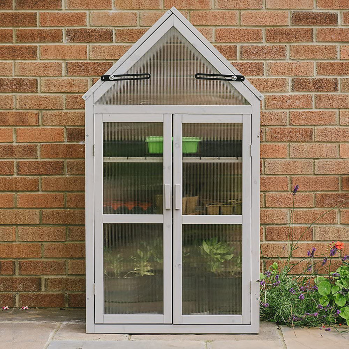 Plantpak Wooden Growhouse - Dove Grey