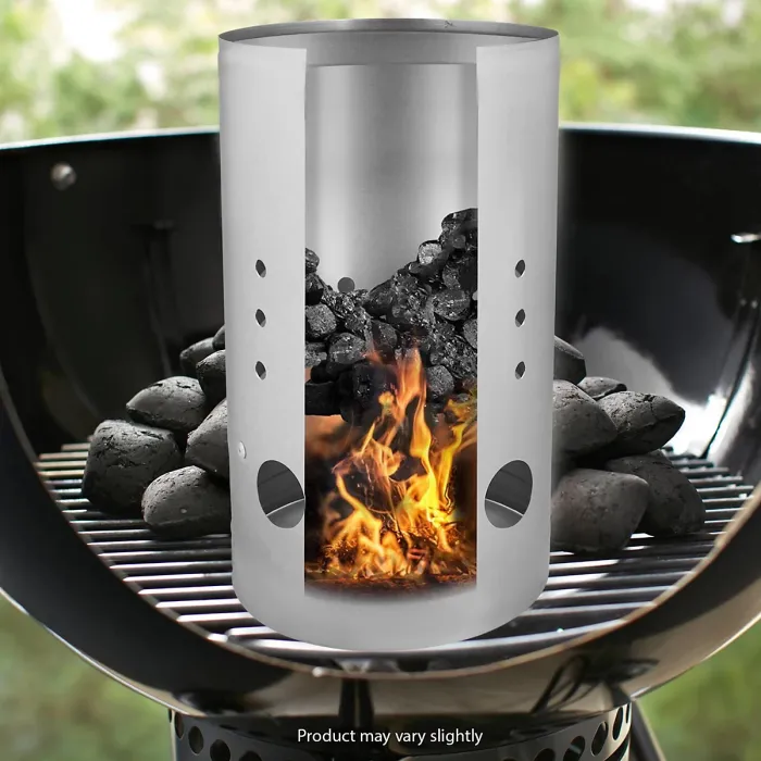 Large Steel Chimney Charcoal Starter With Handle