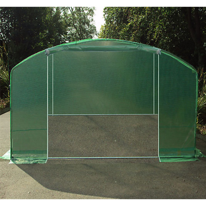 4m x 3.5m + Ground Anchor Kit (13' x 11.5' approx) Pro Max Green Poly Tunnel