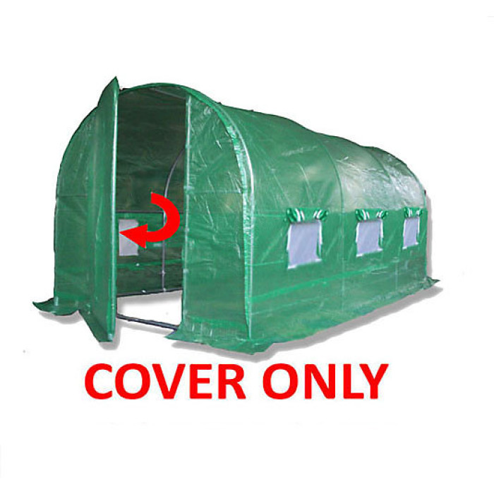 4m x 2m (13' x 7' approx) Pro+ Green Polytunnel Replacement Cover
