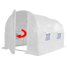 3m x 2m (10' x 7' approx) Pro+ White Poly Tunnel