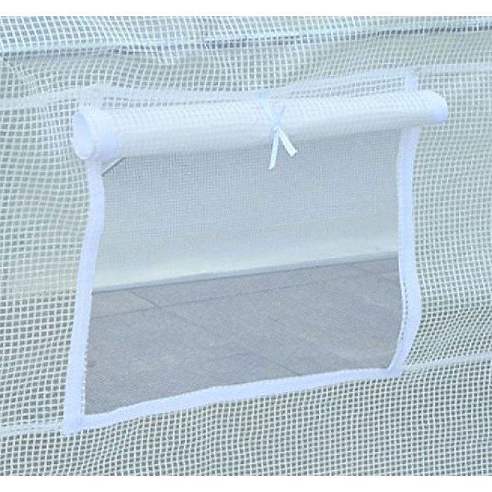 6m x 3m + Ground Anchor Kit (20' x 10' approx) Pro+ White Poly Tunnel