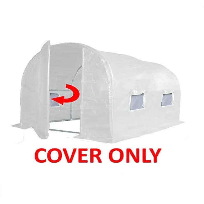 3m x 2m (10' x 7' approx) Pro+ White Polytunnel Replacement Cover