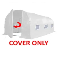 4m x 2m (13' x 7' approx) Pro+ White Polytunnel Replacement Cover