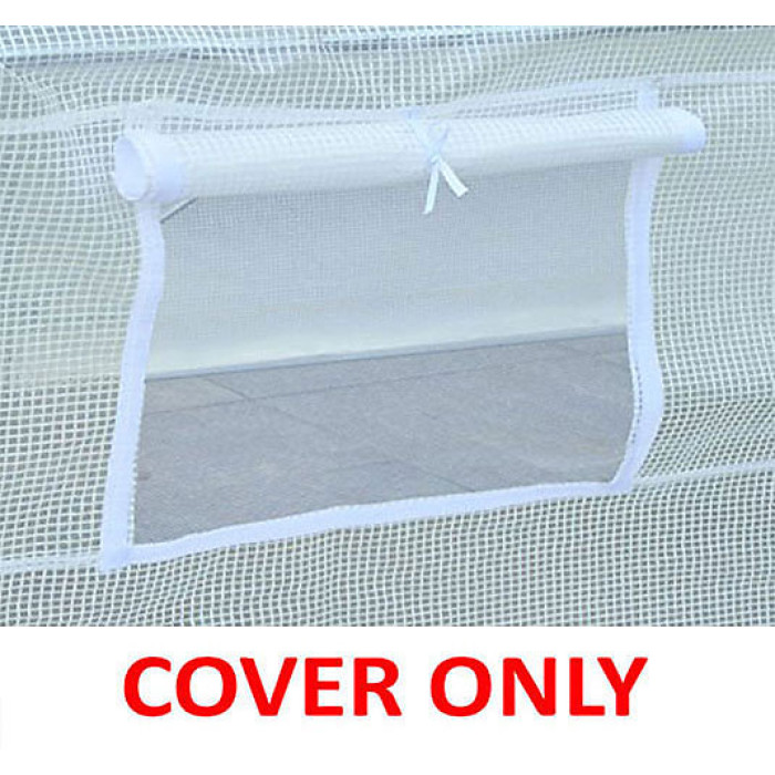 4m x 3.5m (13' x 11.5' approx) Pro Max White Polytunnel Replacement Cover