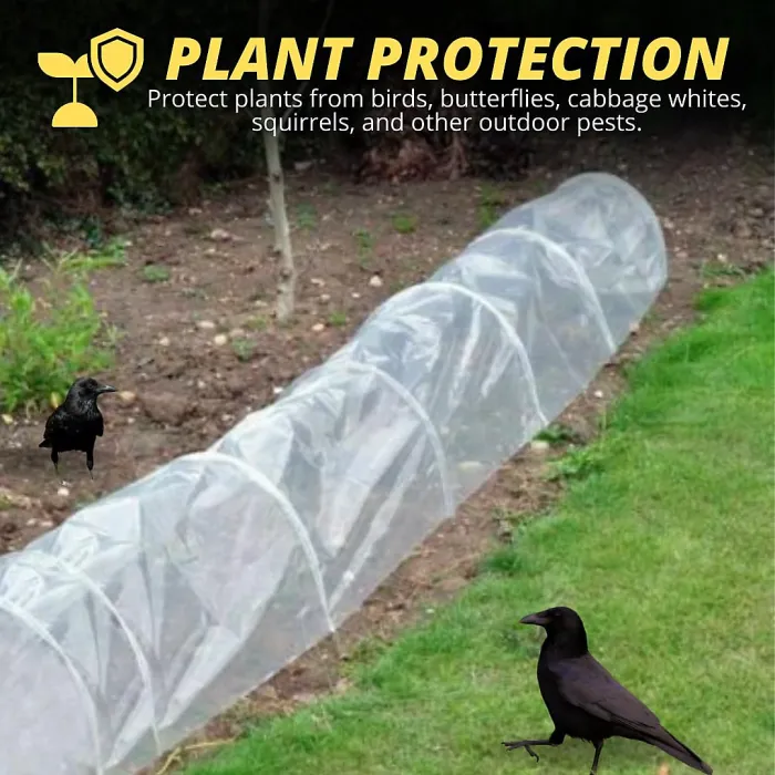 3 x POLY TUNNEL CLOCHE MINI GREENHOUSE GARDEN GROW PROTECT PLANT EACH TUNNEL IS 1.5M X 45 X 42cm