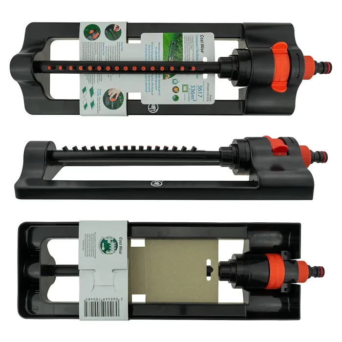 Turbo jet Adjustable and Oscillating Garden Watering Lawn Bar Sprinkler