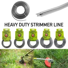 15m of Cost Wise Duel core star shape strimmer line for extra durability and superior cutting power ( 1.6mm)