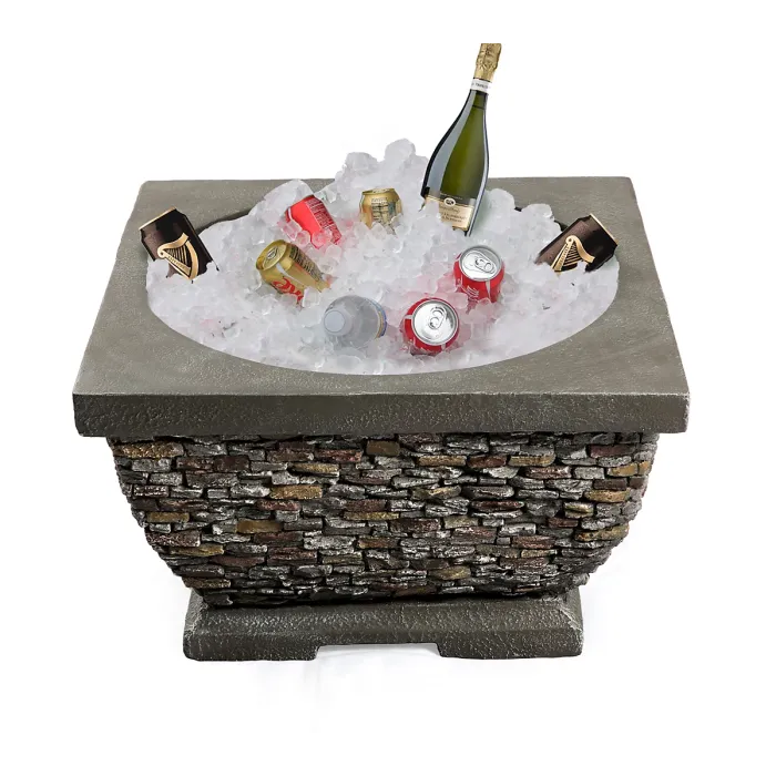 Centurion Supports Fireology TONTERIA Prestigious Garden Fire Pit Brazier and Barbecue with Eco-Stone Finish