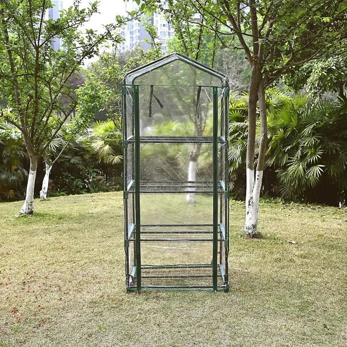 Ram 4 Tier Walk In Greenhouse - compact Green House with 4 Shelves