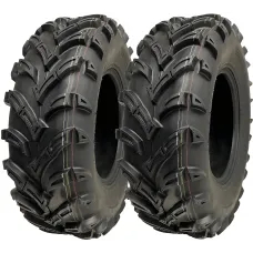 25x8.00-12 ATV Quad Tyres 6ply 14psi Wanda P377 Road Legal Tires 65J (Set of 2)