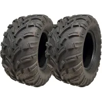 25x11.00-12 ATV Quad Tyres 6ply Wanda 373A E-Marked Road Legal 450kg (Set of 2)