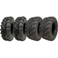 25x8.00-12 & 25x11.00-12 ATV Quad Tyres 6ply E-Marked Road Legal (Set of 4)