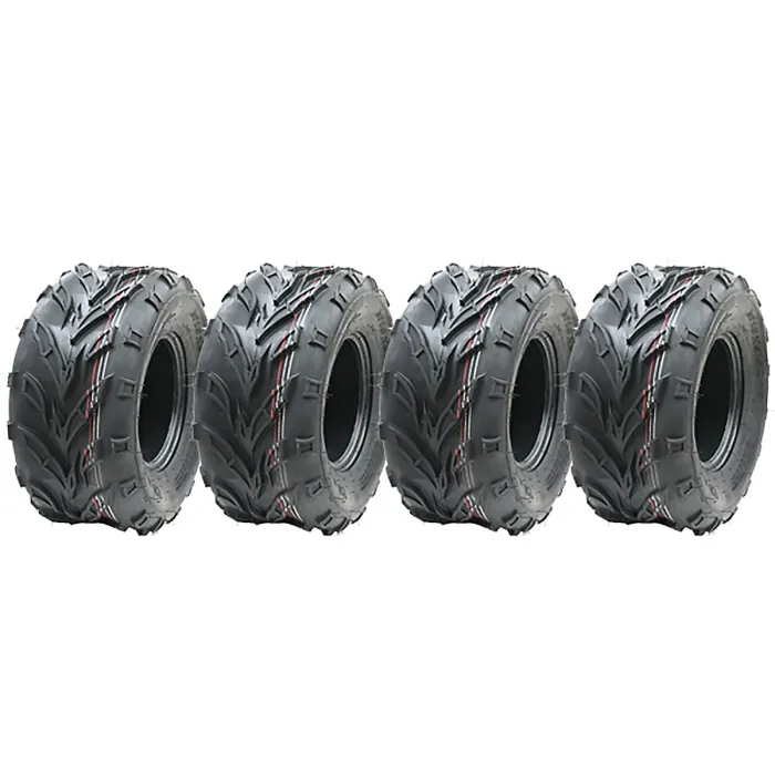 18x9.50-8 ATV quad tyres, trailer 18 950 8 tire Dirt trail road legal, Set of 4.