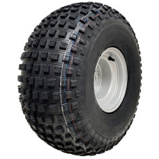 22x11.00-8 Knobby ATV Tyre 4 Stud Steel Rim 4 Ply Trailer Quad Wheel 4 Inch PCD