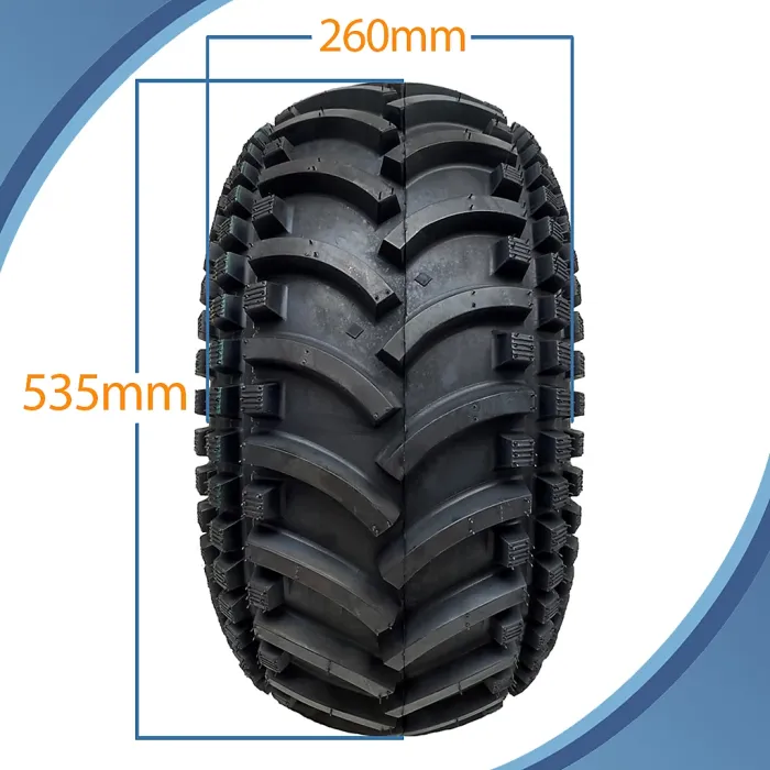22x11.00-8 ATV Quad tyre Wanda P308 E-Marked Road Legal on 4 Stud 4 Inch PCD Rim