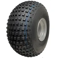 25x12.00-9 Knobby ATV Quad Tyre Wanda P318 4ply Gator Tire 4 Stud 4 Inch PCD Rim