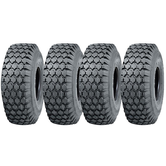 4.10/3.50-6 tyre, for hand cart, truck, mower, implement, washer tire - set of 4