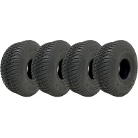 11x4.00-4 Lawn Mower Tyres 4ply Multi Turf Ride on Mower Grass Wanda (Set of 4)