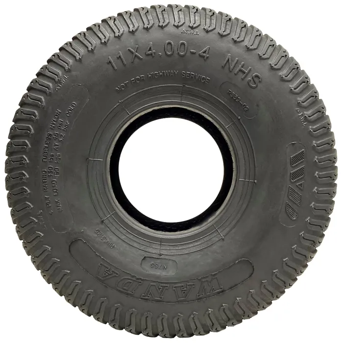 11x4.00-4 Lawn Mower Tyres 4ply Multi Turf Ride on Mower Grass Wanda (Set of 4)