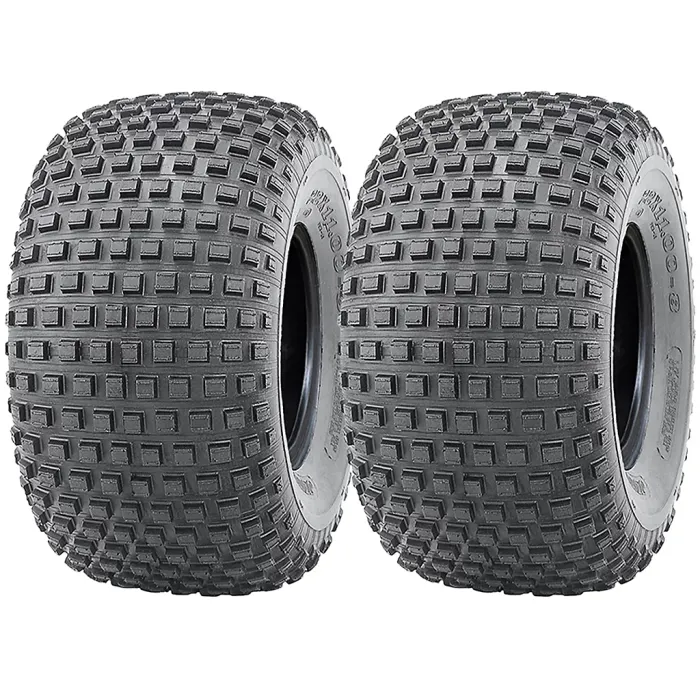 22x11.00-8 Knobby ATV tyre, Quad trailer 22 11 8 tire 4 ply heavy duty, set of 2