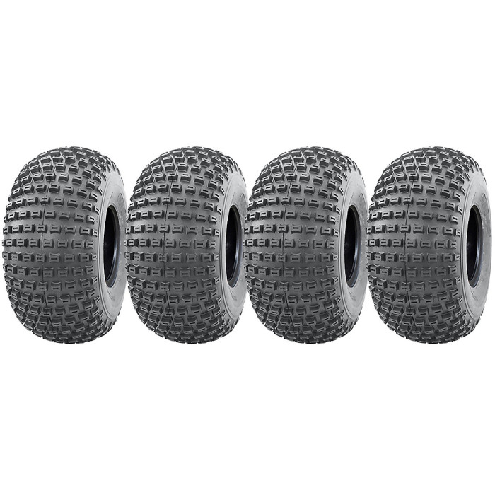 18x9.50-8 Knobby ATV Quad Trailer Tyres 4ply Wanda P322 Tubeless Tire (Set of 4)